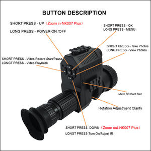 Gafas de Visión Nocturna Digitales con Zoom Infrarrojo IR NK007 Plus, Monocular con Cámara de Video LED 720P 1080P - Product Image 4