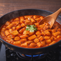 Tteokbokki Coreano Auténtico Premium con Kimchi Procesado por Retortación para Cocinar en Sartén o Estufa