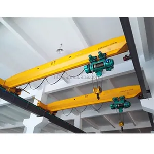 Workshop Double Beam Travelling EOT Overhead Crane 10 Ton With Electric Hoist