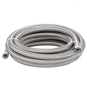 Manguera de ptfe corrugada trenzada de 3/4 pulgadas, personalizada, para aceite, rosca de 0,75, tubo de manguera convexo para industrial