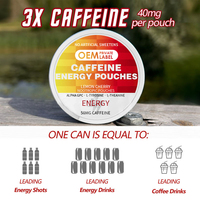 Sachets d'énergie OEM 200mg – Sachets de caféine naturelle pour la concentration mentale, l'énergie sportive et la stimulation nootropique