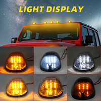 Nuevas luces LED de techo para vehículos, 9, 12, 16 LED, luces de posición para techo de coche, luces LED de techo tipo ratón para camiones, SUV, todoterreno, juego de bombillas.