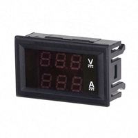 Voltmeter Amperemeter Mini DC 0-100V 200A Murah Baru, LED Merah dan Biru, Pengukur Tegangan Digital Ganda, Layar LED, Multimeter VA