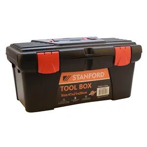 Xách tay 14 "lưu trữ Organizer công cụ trường hợp nhựa hộp công cụ với công cụ có thể tháo rời khay