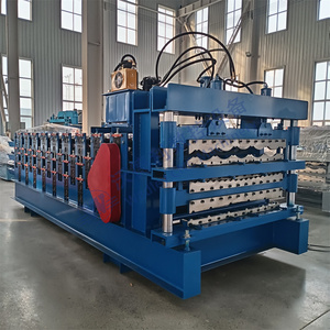 THREE Layer Roof Panel Corrugated Iron Making Machine Trapezoidal Corrugated Ibr Roof <b>Sheet</b> Roll Forming Machine - Product Image 2