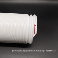 Tuyau d'évacuation flexible télescopique en PP à direction réglable pour climatiseur, idéal pour salle blanche, vente en gros, OEM, ODM