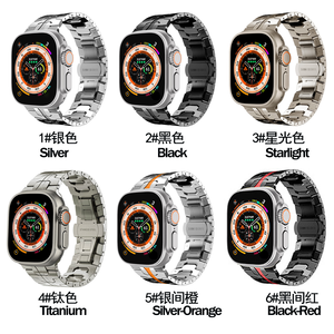 Bracelet de montre en acier inoxydable à motif Iron Man pour <span class=keywords><strong>Apple</strong></span> <span class=keywords><strong>Watch</strong></span> Series 10/9/8/Ultra (42-49mm) - Product Image 3