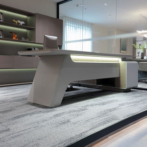 Scrivania Direzionale in Legno a Forma di L con Serratura a Codice, Moderna Scrivania per Ufficio CEO, Tavolo da Ufficio Lussuoso per Dirigenti - Product Image 2