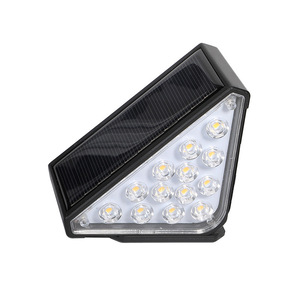 Lámpara Solar LED de Pared, 12 LED, Color Luz Diurna, IP65 Resistente al Agua, Iluminación Exterior para Jardín, Alimentada por Energía Solar - Product Image 1