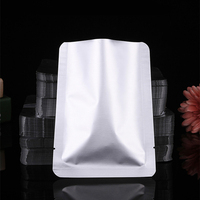 Argent de qualité alimentaire Autoclave vide thermoscellable feuille d'aluminium ordinaire Mylar sac ouvert haut emballage en vrac stockage des aliments cornue pochette