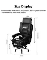 Chaise de bureau de direction en cuir de luxe à dossier haut, inclinable, pivotante, ergonomique, design moderne avec garantie de 3 ans
