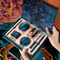 8 Buah/Set Set Makeup Kotak Hadiah Kosmetik Set Jamur Bantalan Udara BB Cream Concealer Bubuk Beludru Lipstik Eyeliner Aksesoris