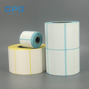 Papier d'étiquettes thermiques 3x5 pouces 135 g/m² résistant aux rayures et imperméable, prix d'usine, pour centre de tri logistique, étiquettes thermiques directes - Product Image 1