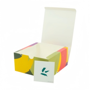Emballage en carton pliable biodégradable personnalisé en gros pour gâteaux, biscuits, cookies, beignets avec logo - Product Image 4