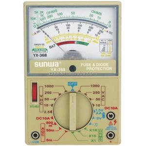 มัลติมิเตอร์แบบอนาล็อก YX-368 ความไวสูง พร้อมฟิวส์ป้องกันการเคลื่อนไหว - Product Image 4