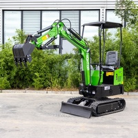Excavator Mini HT-10B Berat Kerja 1000kg, Mesin Penggali Kecil Dengan Sertifikasi EPA/CE