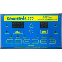 Monitor kualitas air kolam otomatis, penganalisa Sensor PH & ORP pengontrol kualitas air