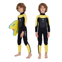 DIVESTAR kustom grosir 3mm Neoprene lengan panjang tetap hangat berselancar berenang Wetsuit pakaian selam untuk anak-anak