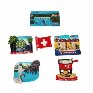 Pegatina de resina suizo-danesa para refrigerador, recuerdo de atracciones turísticas, pegatina 3D tridimensional para refrigerador, regalo de recuerdo - Product Image 1