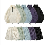 Ensembles de shorts personnalisés pour hommes Ensemble de shorts en nylon Ensemble de shorts coupe-vent