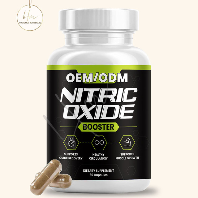 OEM Factory Private Label Beetroot Nitric Oxide Blend Capsules for Energy Management 60 Capsules for Men & Women