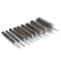 Threaded M6 Stainless Steel Wire Pipe Brush Head for Deep-Hole Cleaning Polishing Rust Removal Sanding (Custom Non-Standard