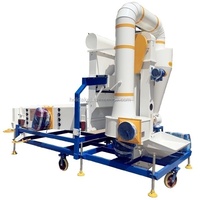 Machine de nettoyage et de calibrage des graines de blé, orge, pois chiches et mil du Maroc, nettoyeur à tamis pneumatique pour céréales, système haute efficacité