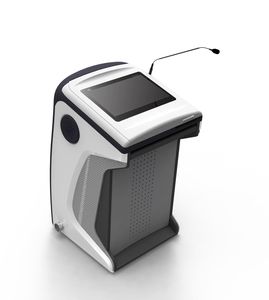 Quality Modern Adjustable 21.5 LCD Digital Pen Touch Kiosk Mic Lectures Smart Collapsible Podium Indoor Animation - Product Image 5