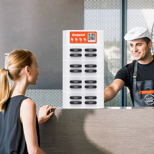 Chất lượng cao <span class=keywords><strong>4</strong></span> khe cắm ngân hàng điện cầm tay cho thuê trạm 10 màn hình Micro USB tương thích USA ổ cắm công suất cao Bộ sạc - Product Image 2