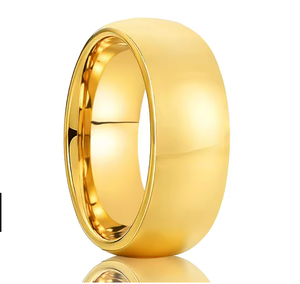 Bán buôn đơn giản vài Vàng Nhẫn cưới 10k tungsten carbide LỜI HỨA nhẫn cho các cặp vợ chồng phù hợp với tên 2mm 4mm 6mm 8mm - Product Image 3