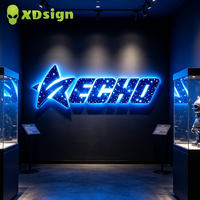 Letrero LED Personalizado XDSign, Letras de Canal 3D con Efecto Cielo Estrellado, Letrero Publicitario para Fachada de Tienda, Control por Bluetooth, Resistente al Agua