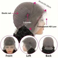Perruques bandeau sans colle en cheveux naturels brésiliens vierges doublement étirés, coupe courte BOB, avec dentelle transparente, pour femmes noires, vente en gros, frontale HD en cheveux humains