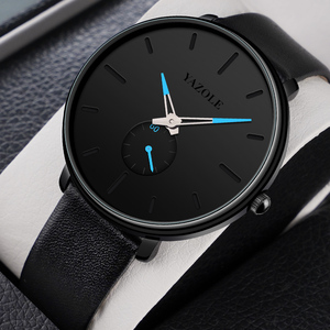 YAZOLE Watch Band creativa uomo Osservare necessario dell'attività in pelle per uomo vigilanza casuale