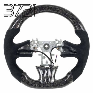 Volante de Fibra de Carbono Forjado con Base Plana para Infiniti Q50 Q60 QX50 QX55 V37 CV37, Estilo Racing, 2017-2025 - Product Image 1