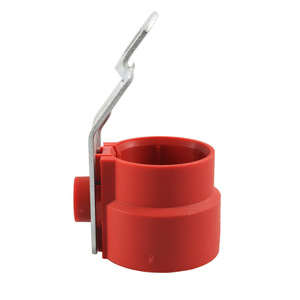 Connecteur de remorque rouge, coque arrière en plastique et métal, prise 7 broches, fixateur de prise 13 broches - Product Image 3