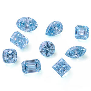 トレンド製品VS1 4.10カラットブルー色合成ダイヤモンドエメラルドカット長方形形CVDダイヤモンドテスターラボ成長ダイヤモンド - Product Image 5