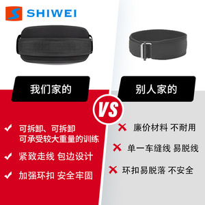 Shiwei Weightlifting Waist Support <b>Belt</b> Adjustable EVA Padding For Squats Deadlifts Adult Fitness <b>Exercise</b> Support Wrap Around - Product Image 2