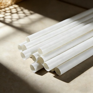Pajita de PLA Ecológica, Biodegradable, Compostable, de Grado Alimenticio, con Logotipo Personalizado Impreso, Pajita Blanca de PLA para Beber - Product Image 1