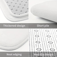 Ensemble de rideaux de douche 3D imprimés avec le visage du Père Noël, imperméables, vente en gros d'usine, avec tapis