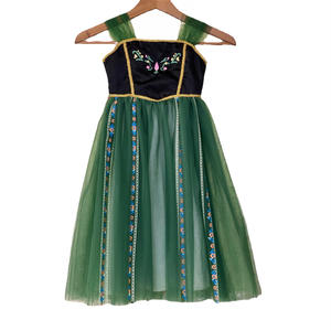 Nouvelle arrivée <span class=keywords><strong>2022</strong></span>, robe de princesse Anna sans manches, broderie, costumes de cosplay pour <span class=keywords><strong>Halloween</strong></span>, Noël - Product Image 1