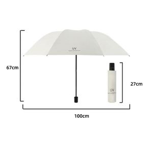 Parapluie pliant anti-UV W37 à 8 baleines, protection solaire et pluie, promotionnel, à commande manuelle - Product Image 3