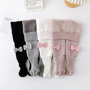 Leggings di Alta Qualità per Bambine con Fiocco, Calze Invernali Foderate e Spesse per Ragazze - Product Image 5
