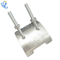 Pince de fixation UTT1103 avec boulon en U carré pour suspendre le profilé en acier à partir du bord d'une poutre en I, sans perçage nécessaire