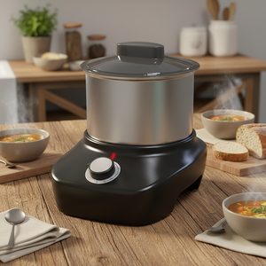 เครื่องทำฟูฟู 600 วัตต์ 4 ลิตร หม้อต้มยำมันมันเทศ เครื่องผสมอูกาลี เครื่องทำแป้งอูกาลีอเนกประสงค์ สำหรับทำ<span class=keywords><strong>แป้ง</strong></span>ข้าวโพด <span class=keywords><strong>แป้ง</strong></span>อูกาลี - Product Image 5