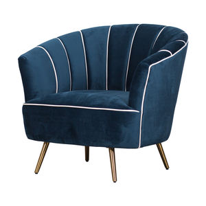 Sillón de terciopelo moderno, sofá individual de ocio, sala de estar silla <span class=keywords><strong>para</strong></span>, balcón, apartamento pequeño, muebles de salón de belleza - Product Image 5