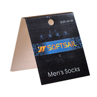 Vente en gros, logo fantaisie personnalisé, emballage de chaussettes en papier kraft, ceinture de taille