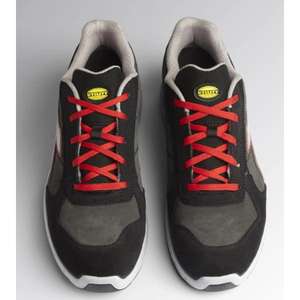 รองเท้าเซฟตี้ Diadora 701.176221-C9034/45กันน้ำตัดต่ำยางมะตอย/เงิน/แดงในหนังนิ่มหนังอิตาลี S3 SRC - Product Image 2