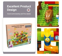 Juego de Construcción Educativo DIY Colorful Childhood Home Play, Tobogán, Castillo de Bolas Pequeño, 328 Piezas