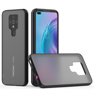 Custodia per telefono <span class=keywords><strong>Tecno</strong></span> <span class=keywords><strong>Camon</strong></span> 40 sottile antiurto con cover posteriore in PC micro-opaco traslucido a colori a contrasto e bordo morbido in TPU - Prezzo di fabbrica - Product Image 1