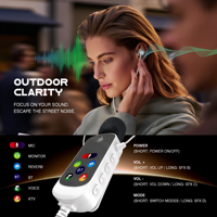 Carte son H10, casque, diffusion en direct mobile, karaoké de poche, Bluetooth 5.0, DSP, son professionnel, surveillance sans latence